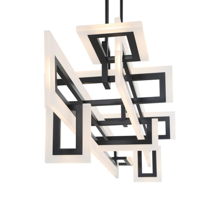 Eurofase Lighting Inizio 55" Wide 3000K LED Geometric Linear Chandelier