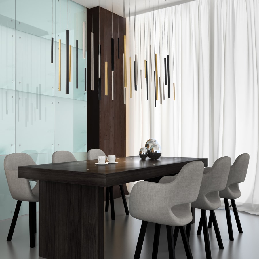 Eurofase Lighting Santana 72" Wide 3000K LED Linear Multi Pendant