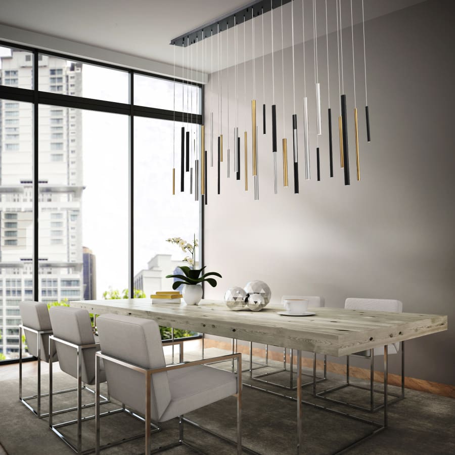 Eurofase Lighting Santana 72" Wide 3000K LED Linear Multi Pendant