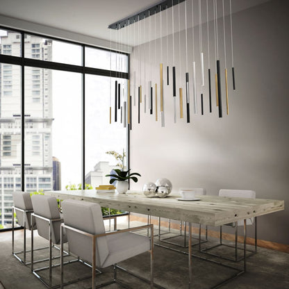 Eurofase Lighting Santana 72" Wide 3000K LED Linear Multi Pendant
