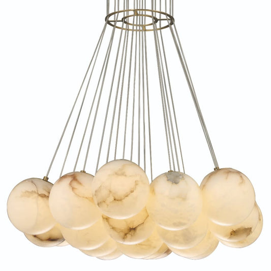 Eurofase Lighting Kepler 29" Wide LED Multi Light Pendant with Alabaster Shades