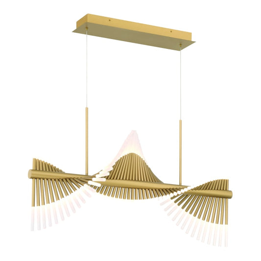 Eurofase Lighting Voltik 40" Wide LED Abstract Linear Chandelier