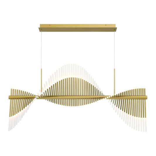 Eurofase Lighting Voltik 59" Wide LED Abstract Linear Chandelier