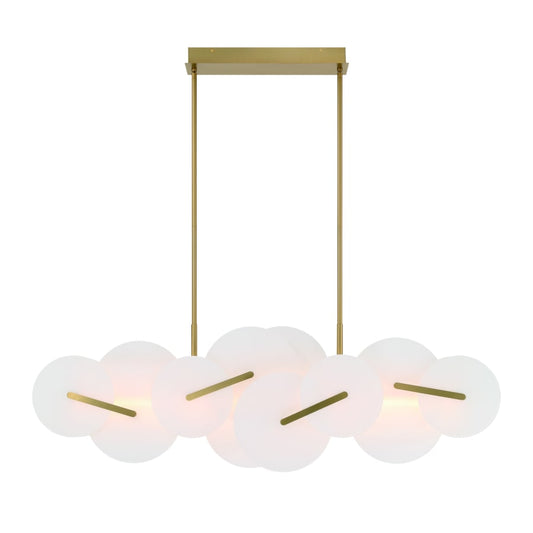 Eurofase Lighting Nuvola 56" Wide LED Abstract Linear Chandelier