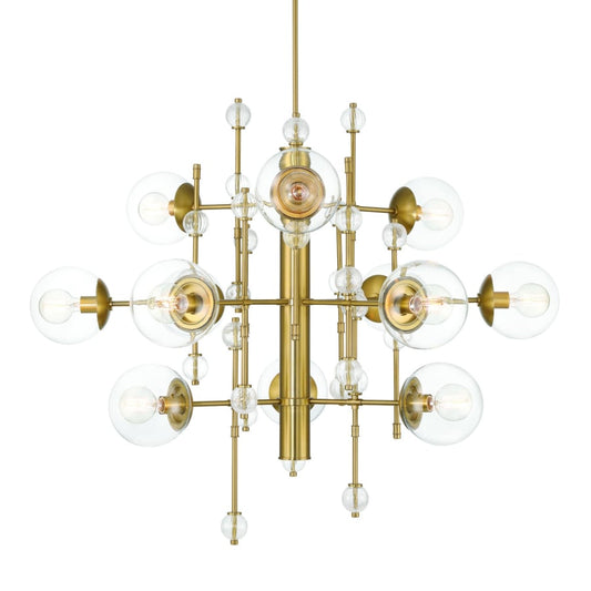 Eurofase Lighting Traiton 12 Light 48" Wide Abstract Chandelier