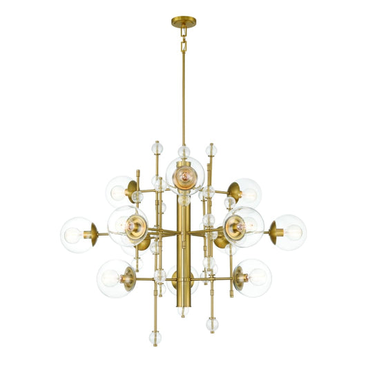 Eurofase Lighting Traiton 12 Light 48" Wide Abstract Chandelier