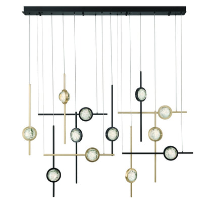 Eurofase Lighting Barletta 55" Wide LED Abstract Chandelier