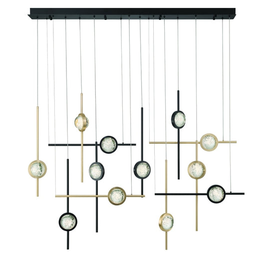 Eurofase Lighting Barletta 55" Wide LED Abstract Chandelier
