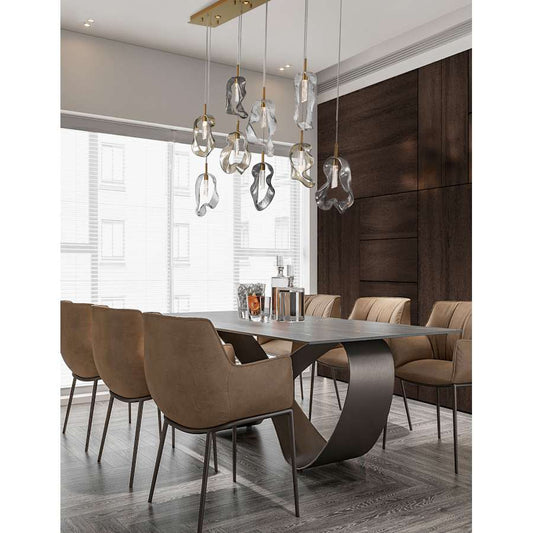 Eurofase Lighting Norah 51" Wide Crystal Linear Chandelier