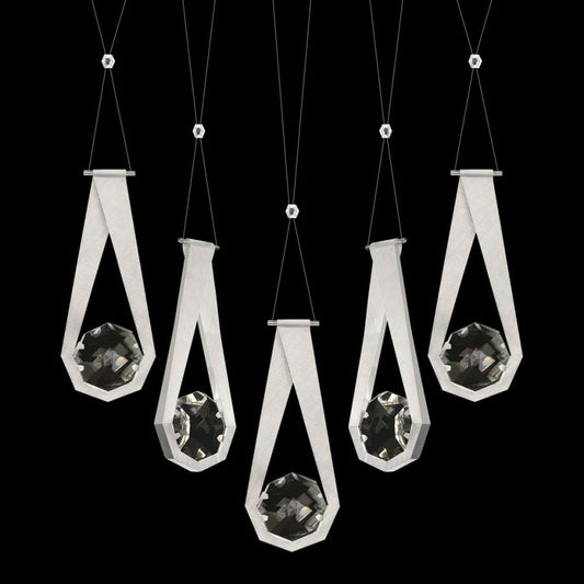 Fine Art Handcrafted Lighting ARIA 10 Light 43" Wide Crystal Linear Pendant