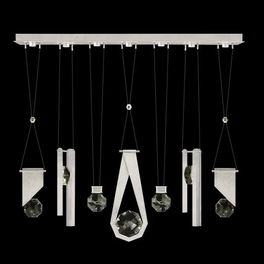 Fine Art Handcrafted Lighting ARIA 14 Light 60" Wide Integrated LED Crystal Pendant