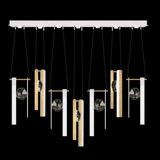 Fine Art Handcrafted Lighting ARIA 14 Light 60" Wide LED Linear Pendant