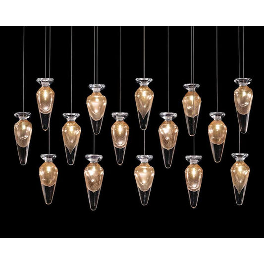 Fine Art Handcrafted Lighting Essence 15 Light 49" Wide LED Linear Pendant