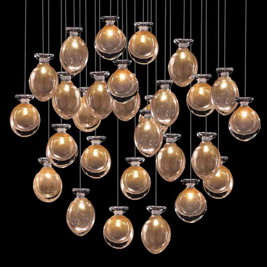 Fine Art Handcrafted Lighting Essence 28 Light 32" Wide LED Multi Light Pendant
