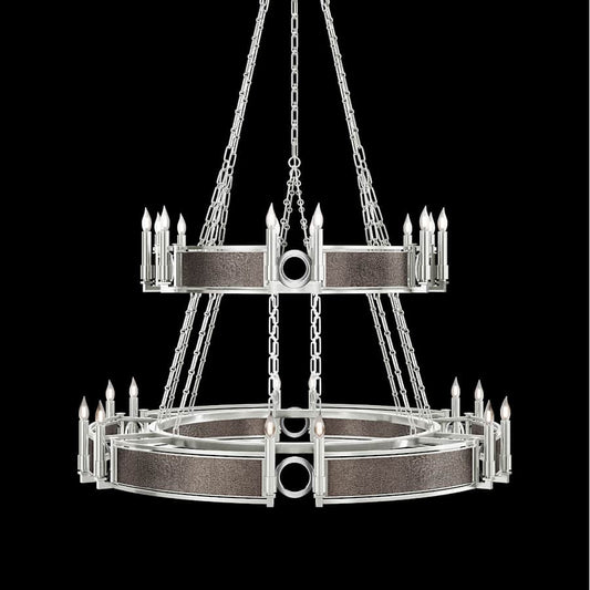 Fine Art Handcrafted Lighting Mirage 24 Light 50" Wide Taper Candle Style Chandelier