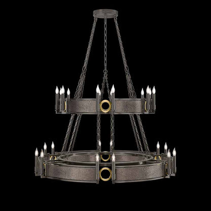 Fine Art Handcrafted Lighting Mirage 24 Light 50" Wide Taper Candle Style Chandelier