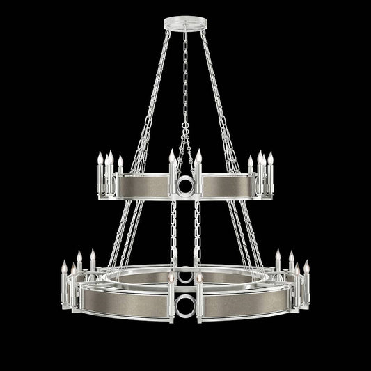 Fine Art Handcrafted Lighting Mirage 24 Light 50" Wide Taper Candle Style Chandelier