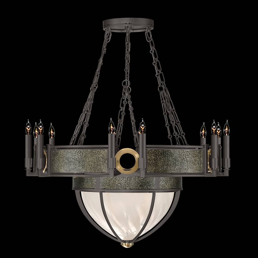Fine Art Handcrafted Lighting Mirage 15 Light 36" Wide Taper Candle Style Chandelier