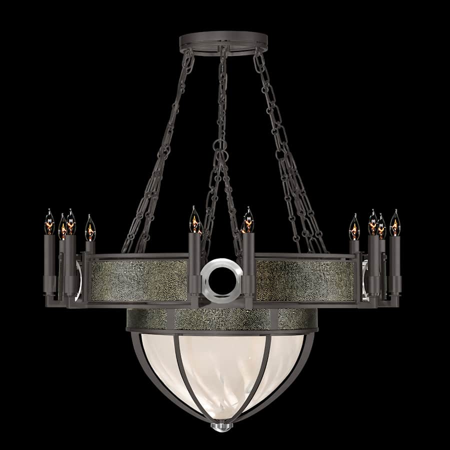 Fine Art Handcrafted Lighting Mirage 15 Light 36" Wide Taper Candle Style Chandelier