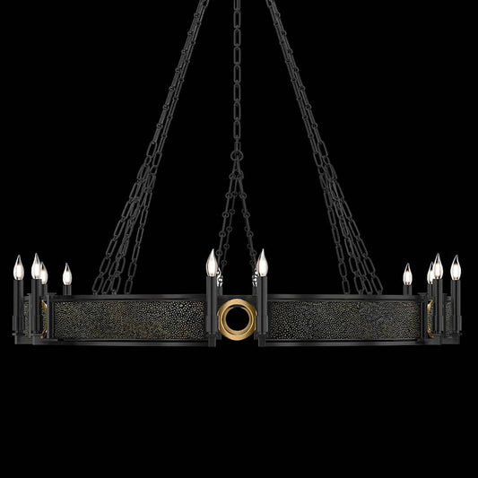 Fine Art Handcrafted Lighting Mirage 12 Light 50" Wide Taper Candle Style Chandelier