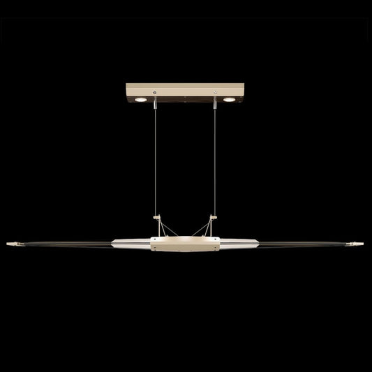 Fine Art Handcrafted Lighting Blade 2 Light 53" Wide Linear Pendant