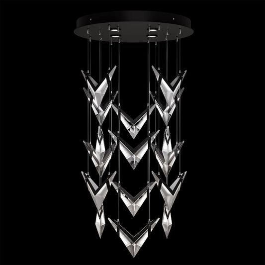 Fine Art Handcrafted Lighting Blade 4 Light 32" Wide Multi Light Pendant