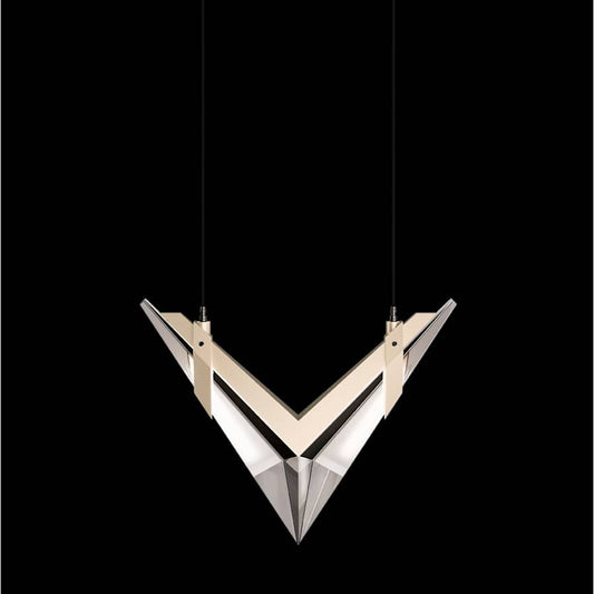 Fine Art Handcrafted Lighting Blade 14" Wide Linear Pendant