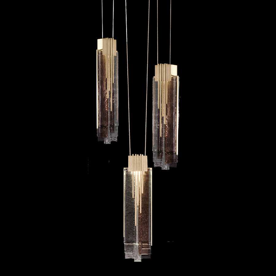 Fine Art Handcrafted Lighting Arpeggio 17" Wide LED Abstract Multi Light Pendant