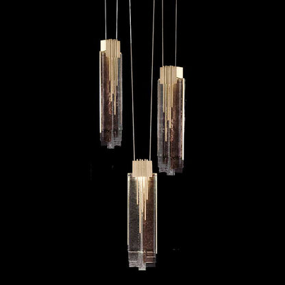 Fine Art Handcrafted Lighting Arpeggio 17" Wide LED Abstract Multi Light Pendant