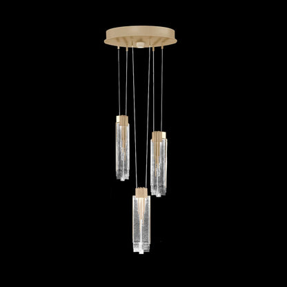 Fine Art Handcrafted Lighting Arpeggio 17" Wide LED Abstract Multi Light Pendant