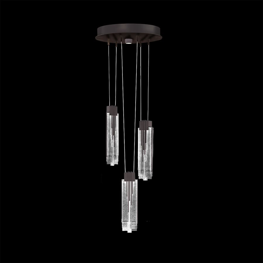 Fine Art Handcrafted Lighting Arpeggio 17" Wide LED Abstract Multi Light Pendant