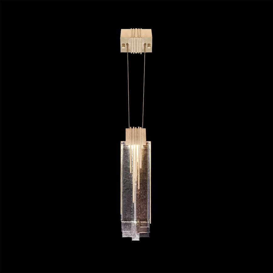 Fine Art Handcrafted Lighting Arpeggio 17" Wide LED Abstract Mini Pendant