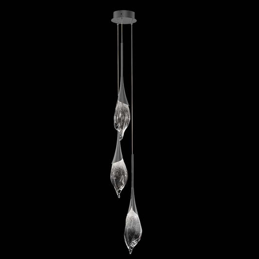 Fine Art Handcrafted Lighting Mayu 10" Wide LED Multi Light Pendant