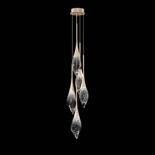 Fine Art Handcrafted Lighting Mayu 13" Wide LED Multi Light Pendant