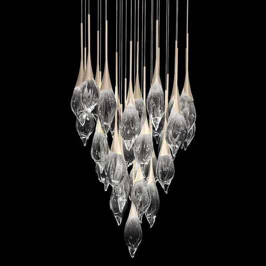 Fine Art Handcrafted Lighting Mayu 33" Wide LED 28 Light Pendant