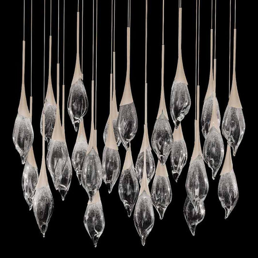 Fine Art Handcrafted Lighting Mayu 54" Wide LED 26 Light Linear Pendant