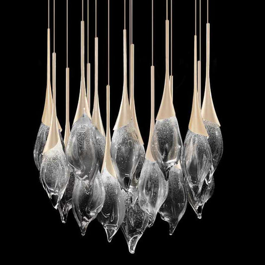 Fine Art Handcrafted Lighting Mayu 33" Wide LED 18 Light Pendant
