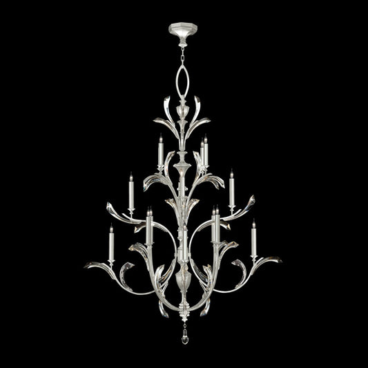 Fine Art Handcrafted Lighting Beveled Arcs 16 Light 56" Wide Crystal Chandelier