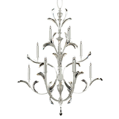 Fine Art Handcrafted Lighting Beveled Arcs 16 Light 56" Wide Crystal Chandelier