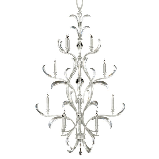 Fine Art Handcrafted Lighting Beveled Arcs 16 Light 48" Wide Crystal Chandelier