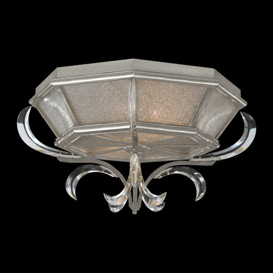 Fine Art Handcrafted Lighting Beveled Arcs 2 Light 26" Wide Flush Mount Ceiling Fixture