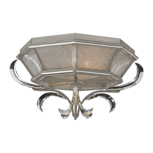 Fine Art Handcrafted Lighting Beveled Arcs 2 Light 26" Wide Flush Mount Ceiling Fixture