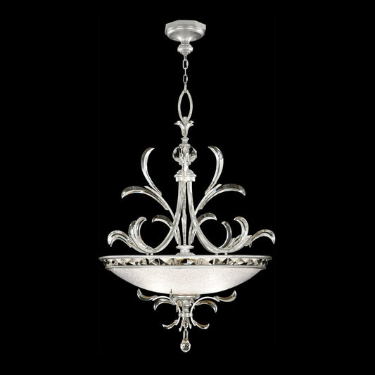 Fine Art Handcrafted Lighting Beveled Arcs 3 Light 44" Wide Crystal Pendant