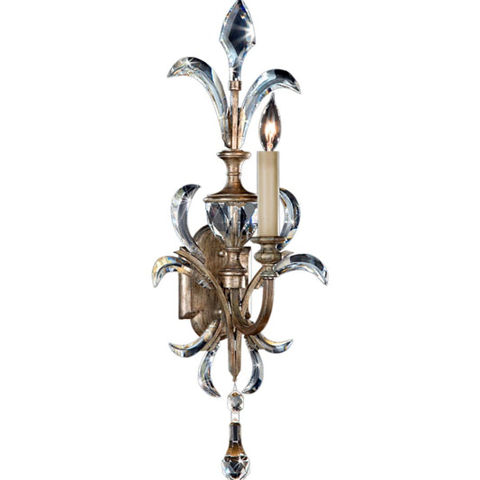 Fine Art Handcrafted Lighting Beveled Arcs Single-Light Beveled Crystal Wall Sconce