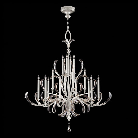 Fine Art Handcrafted Lighting Beveled Arcs 16 Light 58" Wide Crystal Chandelier