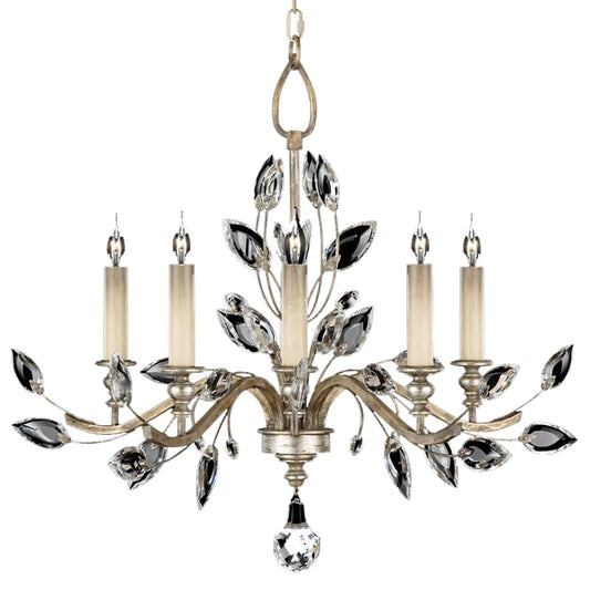 Fine Art Handcrafted Lighting Crystal Laurel 5 Light 32" Wide Crystal Chandelier
