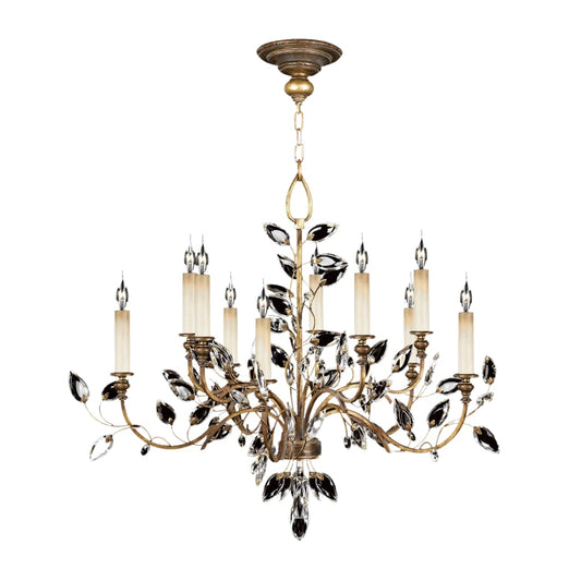 Fine Art Handcrafted Lighting Crystal Laurel 10 Light 43" Wide Crystal Chandelier