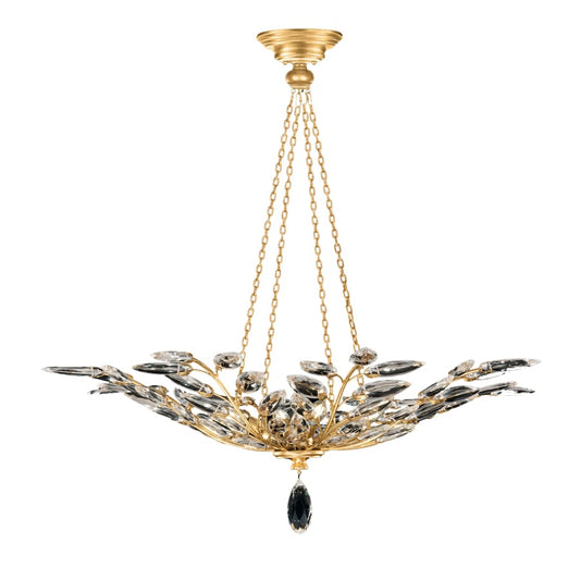 Fine Art Handcrafted Lighting Crystal Laurel 4 Light 35" Wide Crystal Chandelier