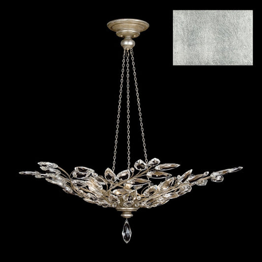 Fine Art Handcrafted Lighting Crystal Laurel 6 Light 47" Wide Crystal Chandelier