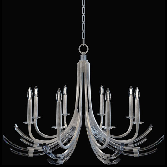 Fine Art Handcrafted Lighting Trevi 8 Light 40" Wide Crystal Abstract Chandelier